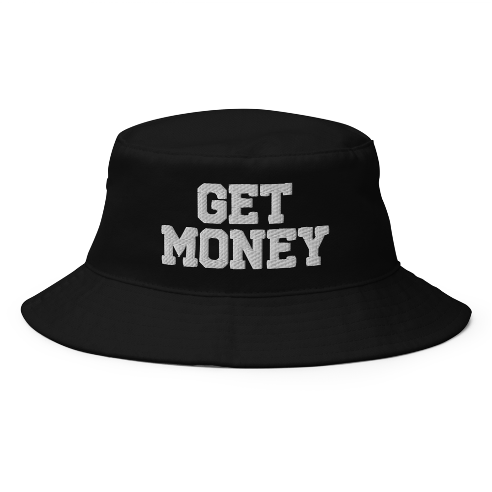 bucket hat i big accessories bx003 black front 63ba1be891358 - Get Money Bucket Hat