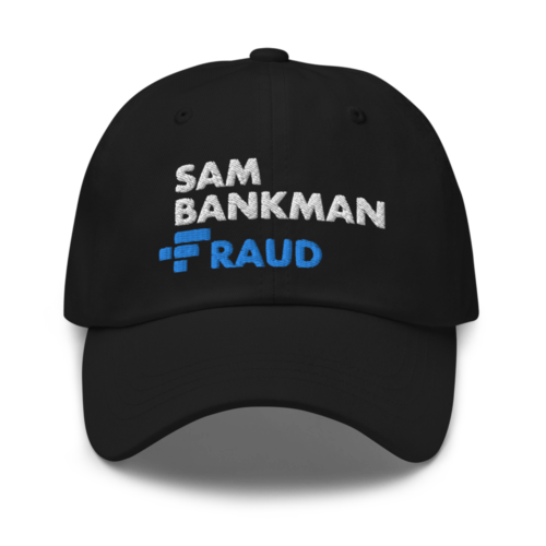 classic dad hat black front 63bf03f4df6d8 - Sam Bankman Fraud (FTX) Baseball Cap