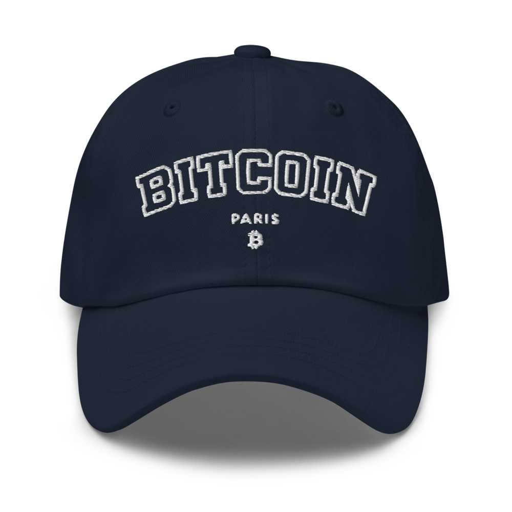 classic dad hat navy front 63d41c2719bc7 - Crypto Clothing