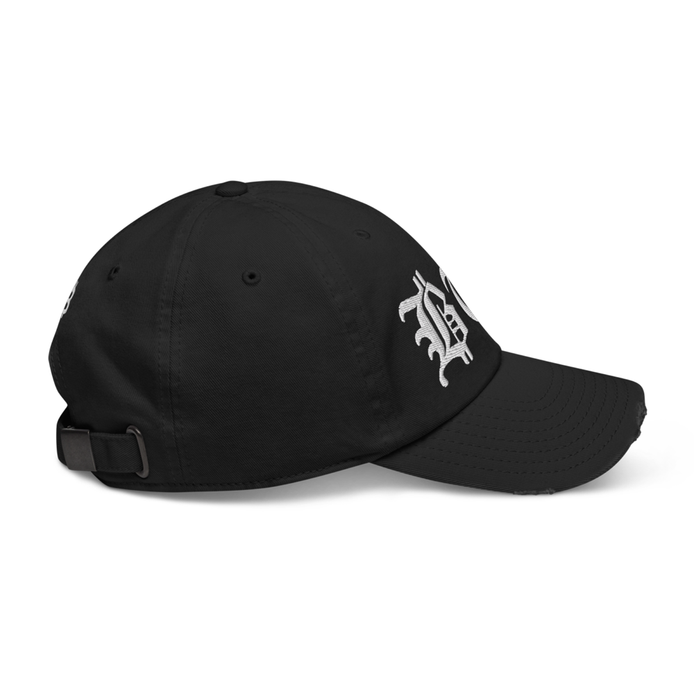 distressed baseball cap black right 63ba143044c66 - BTC Distressed Baseball Cap