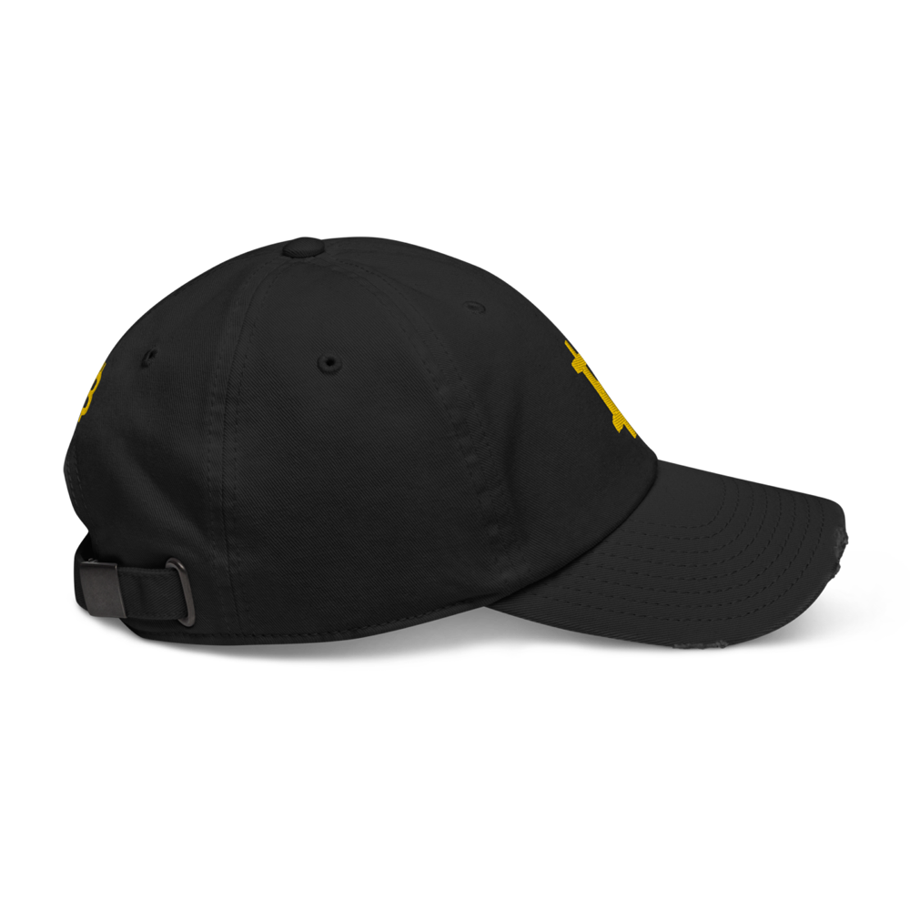 distressed baseball cap black right 63c058ccb8b25 - Bitcoin YLW Distressed Baseball Cap
