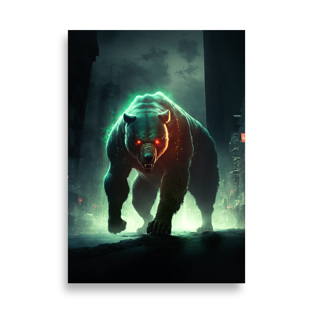 enhanced matte paper poster cm 70x100 cm front 63b4ad023b55b - Crypto Bear: Trader’s Collection Nr. 3 Poster