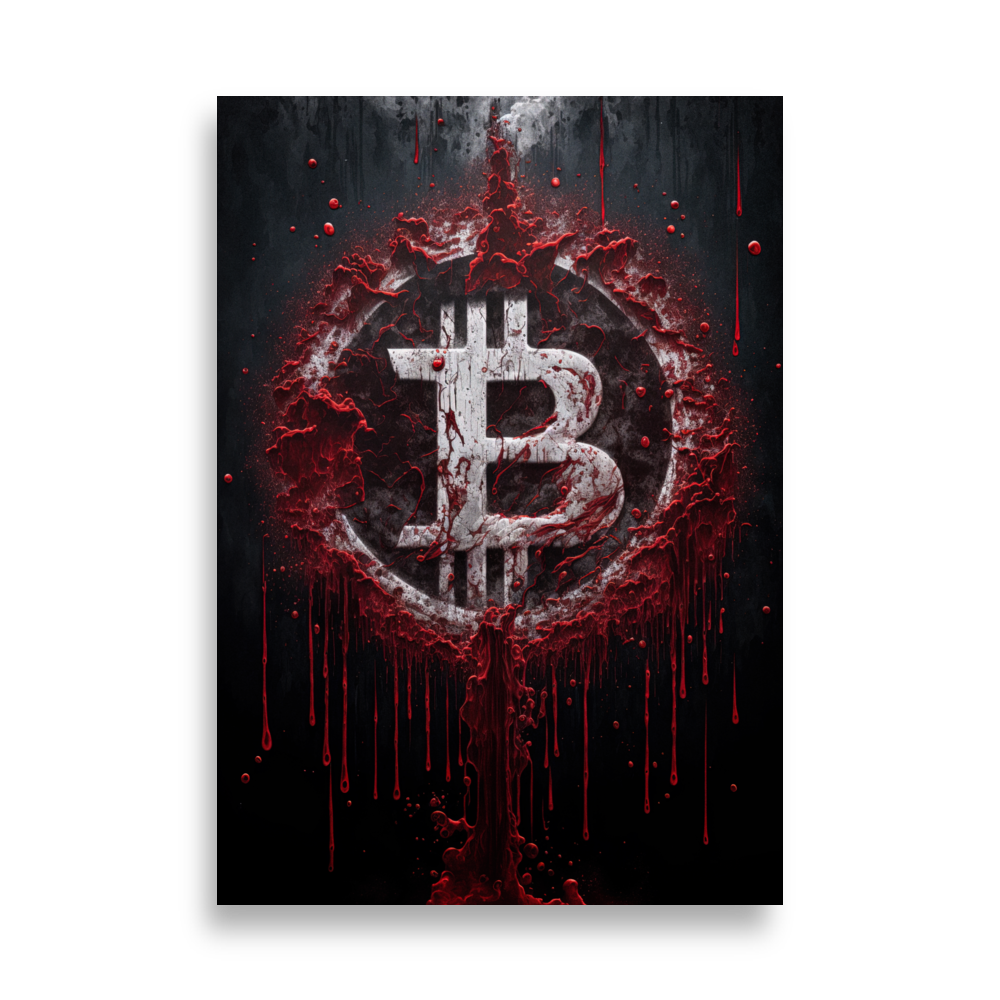enhanced matte paper poster cm 70x100 cm front 63b76a4b0cec1 - Bloody Bitcoin Poster