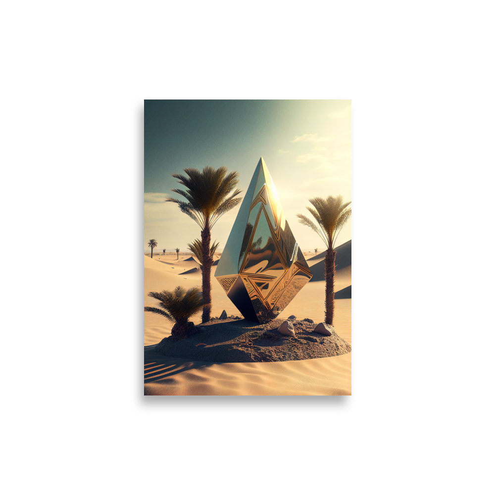 Ethereum in Desert Poster