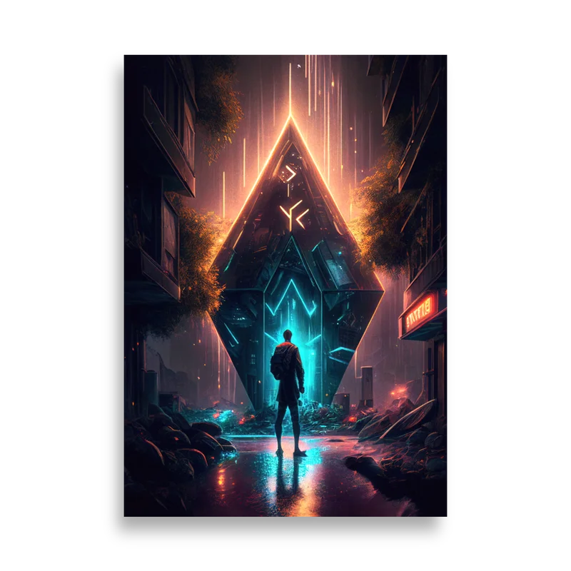 Ethereum Space Ship Poster