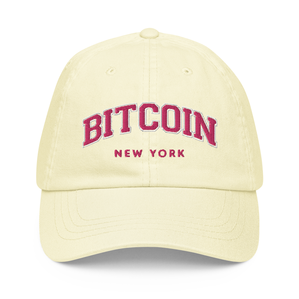 pastel baseball hat pastel lemon front 63d41053acf81 - Bitcoin: New York Pastel Baseball Cap