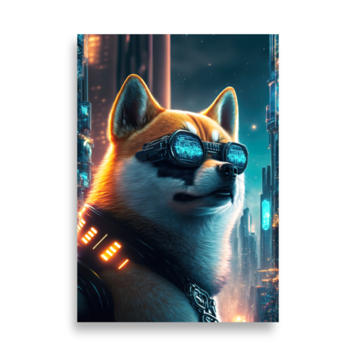 Shiba Inu: CryptoPunk Poster