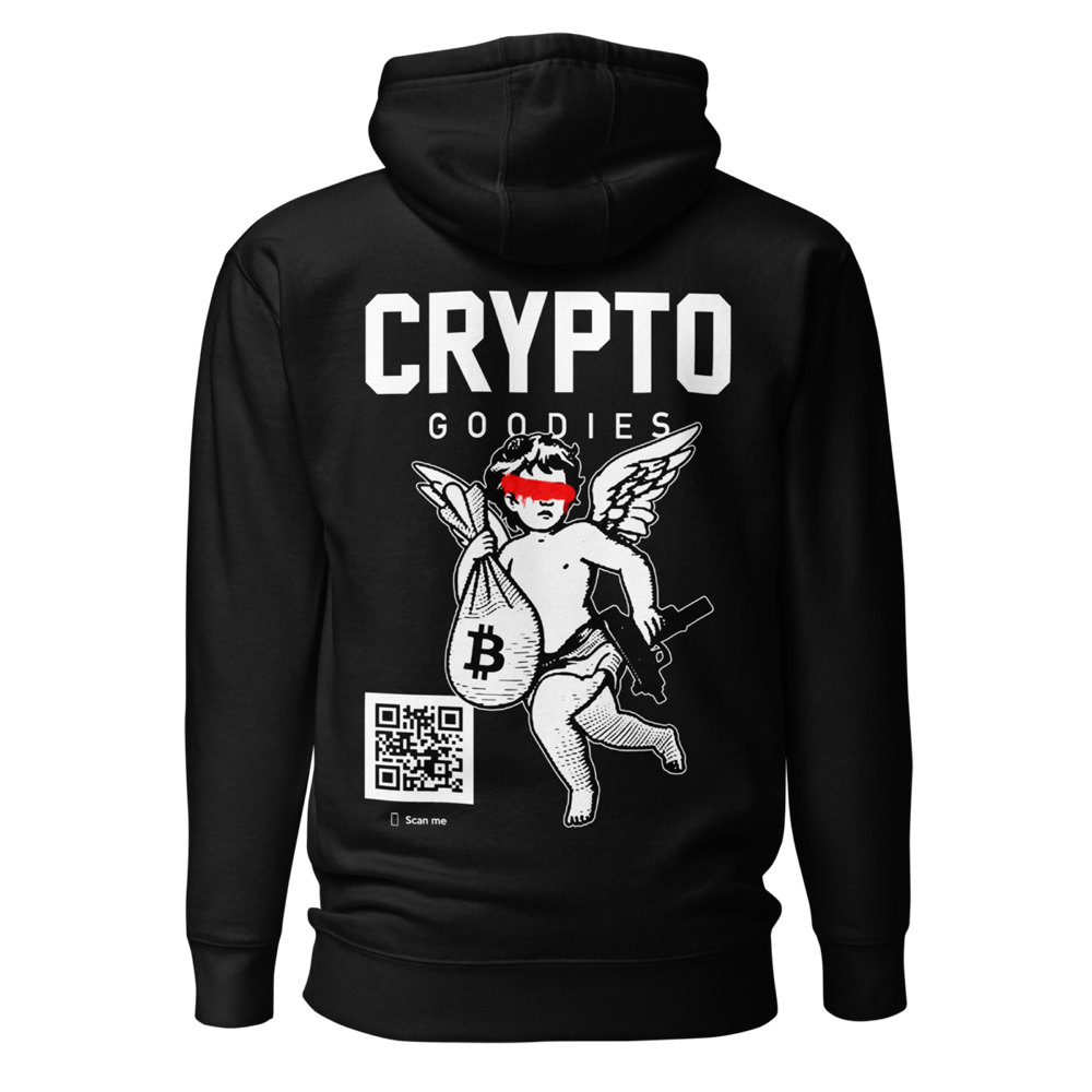 unisex premium hoodie black back 63cb121480b35 - Crypto Clothing