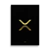 XRP: Gold Logo Poster