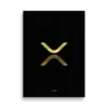 XRP: Gold Logo Poster
