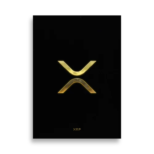 XRP: Gold Logo Poster