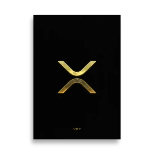 XRP: Gold Logo Poster