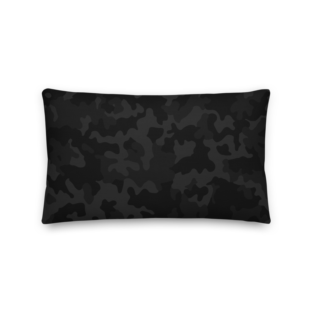 all over print premium pillow 20x12 back 63e61c0882e09 - Bitcoin Black Camouflage Premium Pillow
