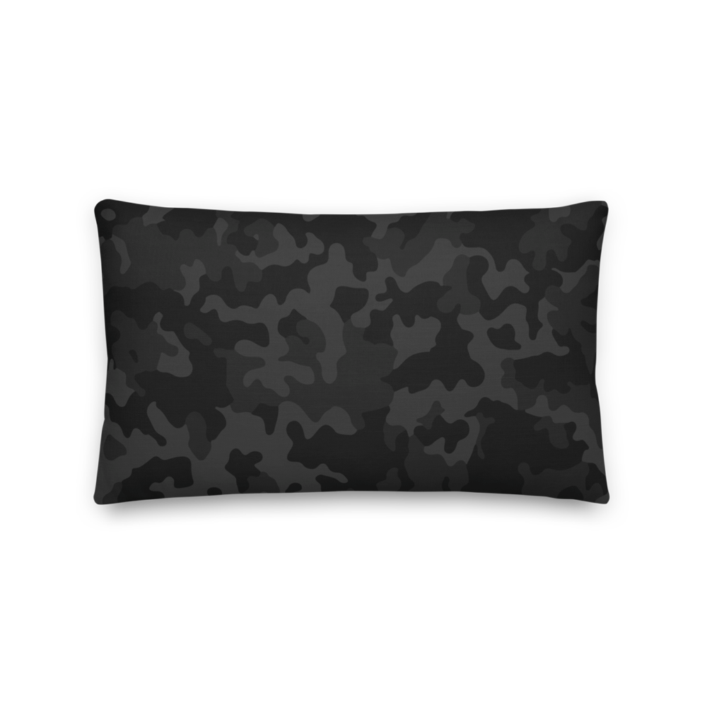 Bitcoin Black Camouflage Premium Pillow