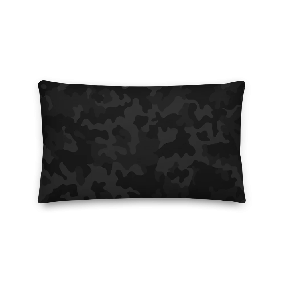 Bitcoin Black Camouflage Premium Pillow - Image 3