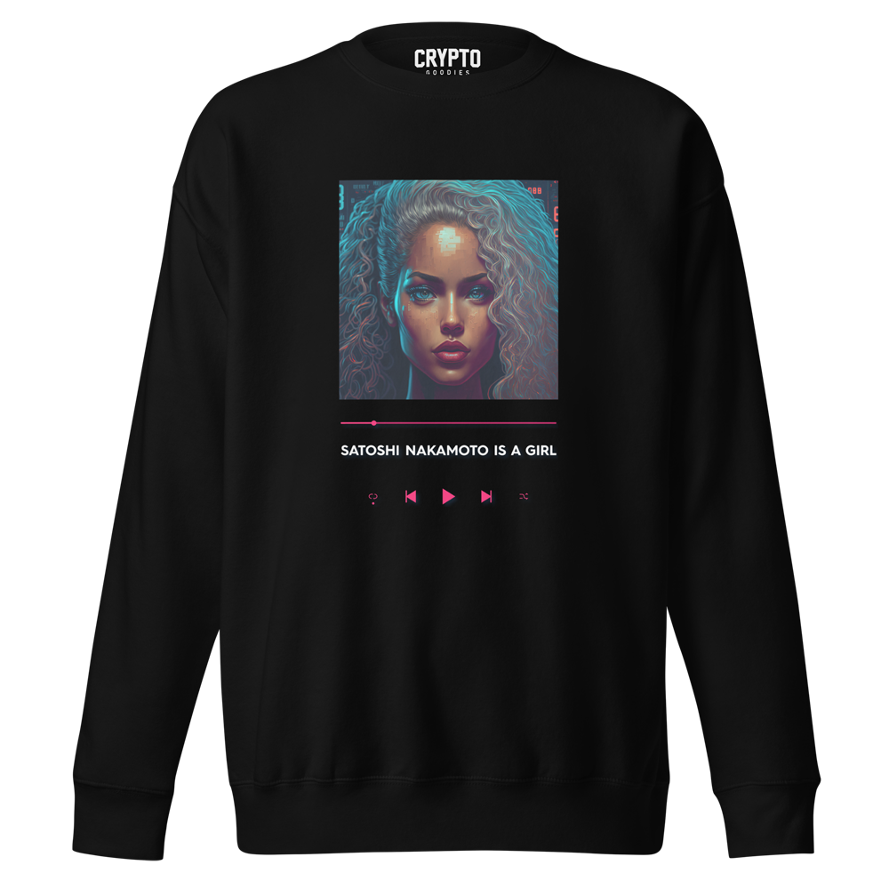 Satoshi Nakamoto Is A Girl Premium Sweatshirt
