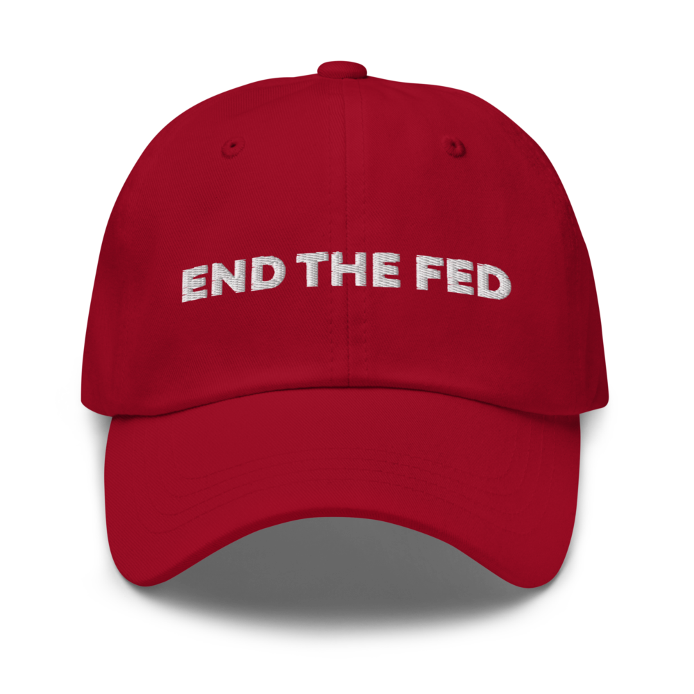 classic dad hat cranberry front 644a7f583e41e - End The Fed Baseball Cap