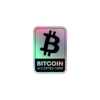 Bitcoin Accepted Here V2 Holographic stickers