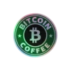 Bitcoin Coffee Holographic Sticker