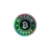 Bitcoin Coffee Holographic Sticker