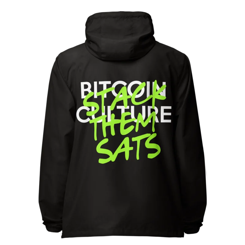 Bitcoin Culture x Stack Them Sats Zip-Up Windbreaker