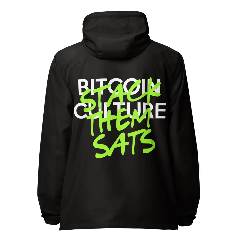 Bitcoin Culture x Stack Them Sats Zip-Up Windbreaker