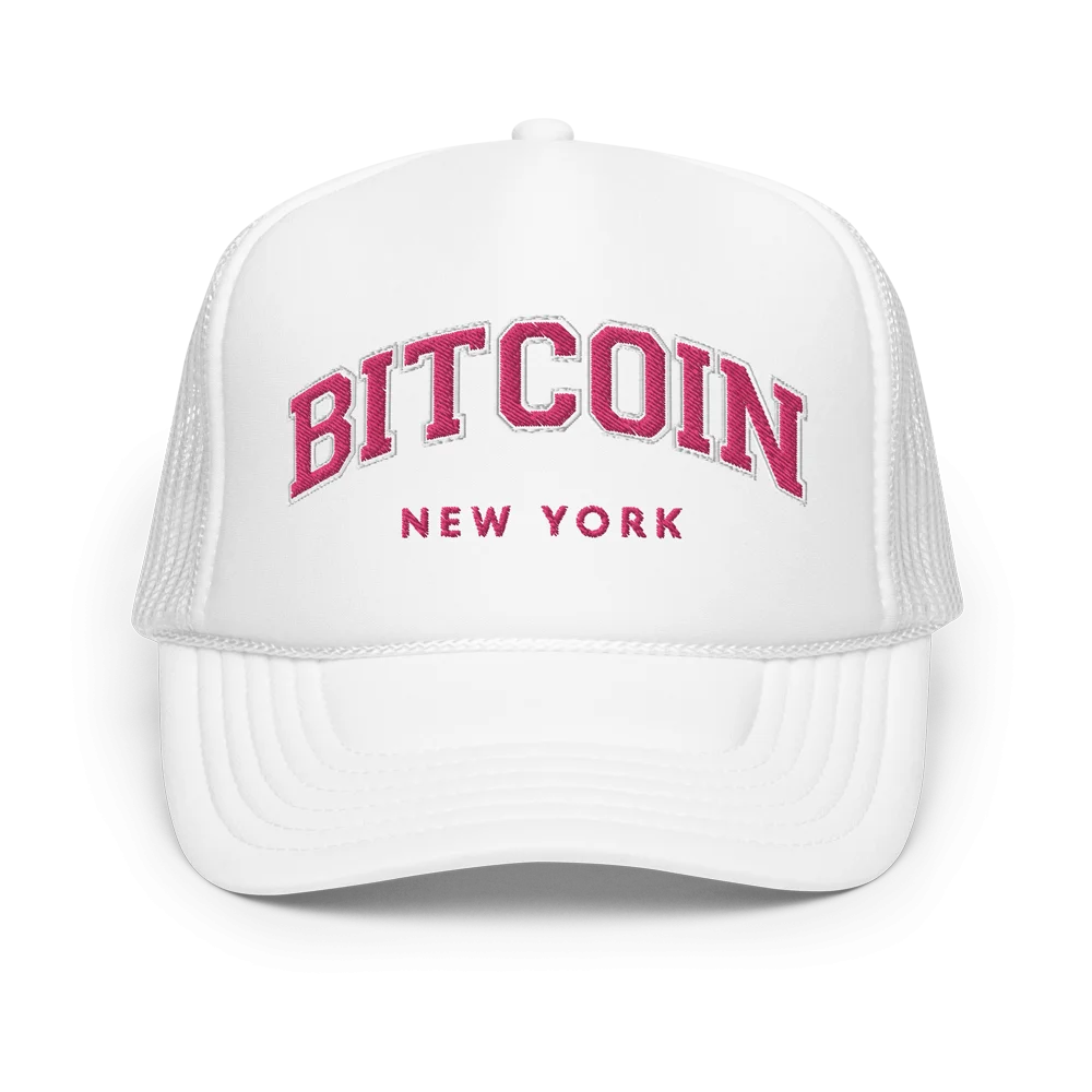 Bitcoin New York Foam Trucker Hat - Image 4