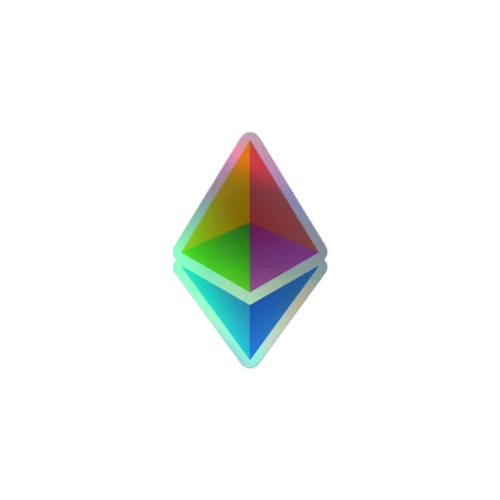 Ethereum Holographic Sticker