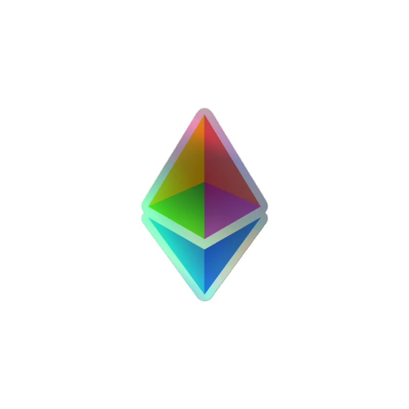 Ethereum Holographic Sticker