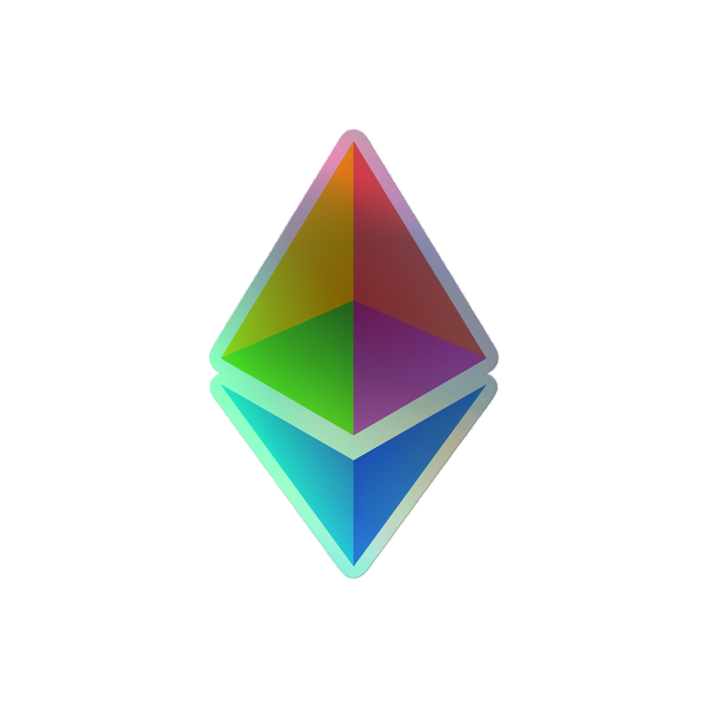 Ethereum Holographic Sticker