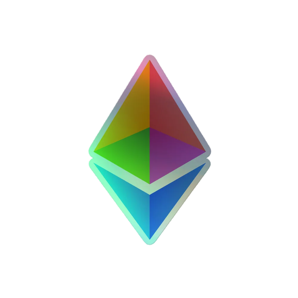 Ethereum Holographic Sticker - Image 3
