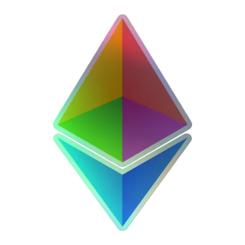 Ethereum Holographic Sticker