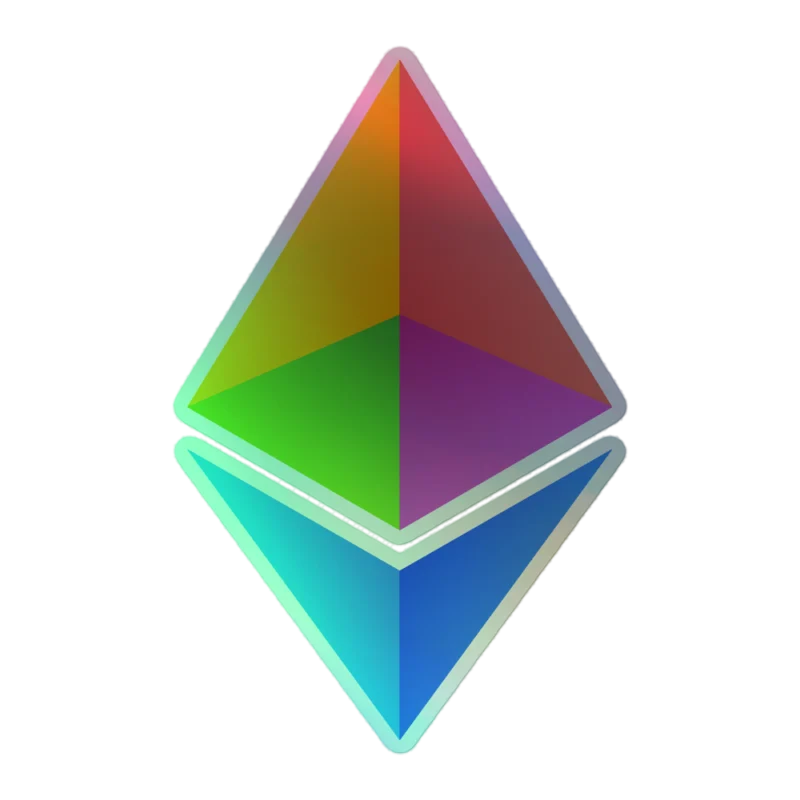 Ethereum Holographic Sticker