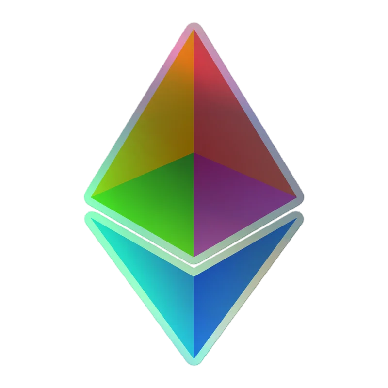 Ethereum Holographic Sticker