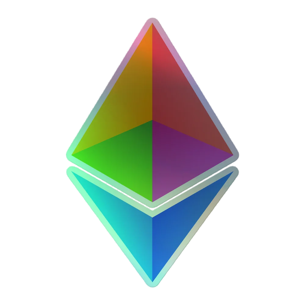 Ethereum Holographic Sticker