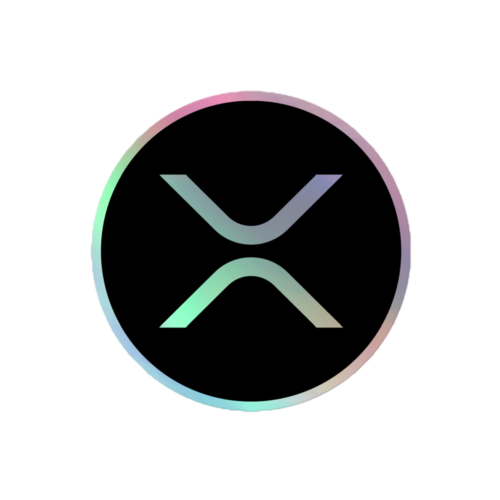 XRP Logo Holographic Sticker