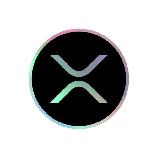 XRP Logo Holographic Sticker