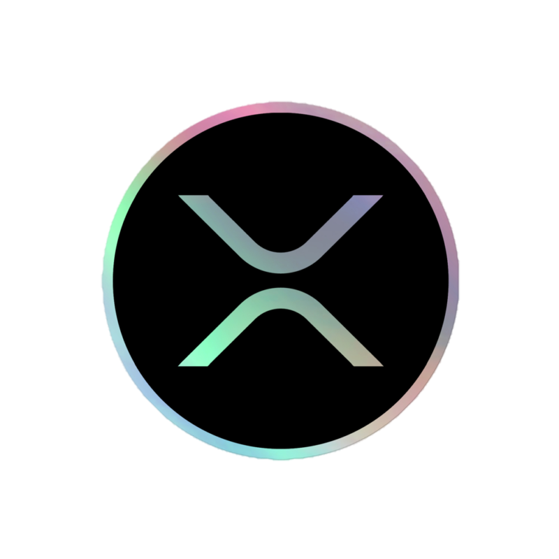 XRP Logo Holographic Sticker