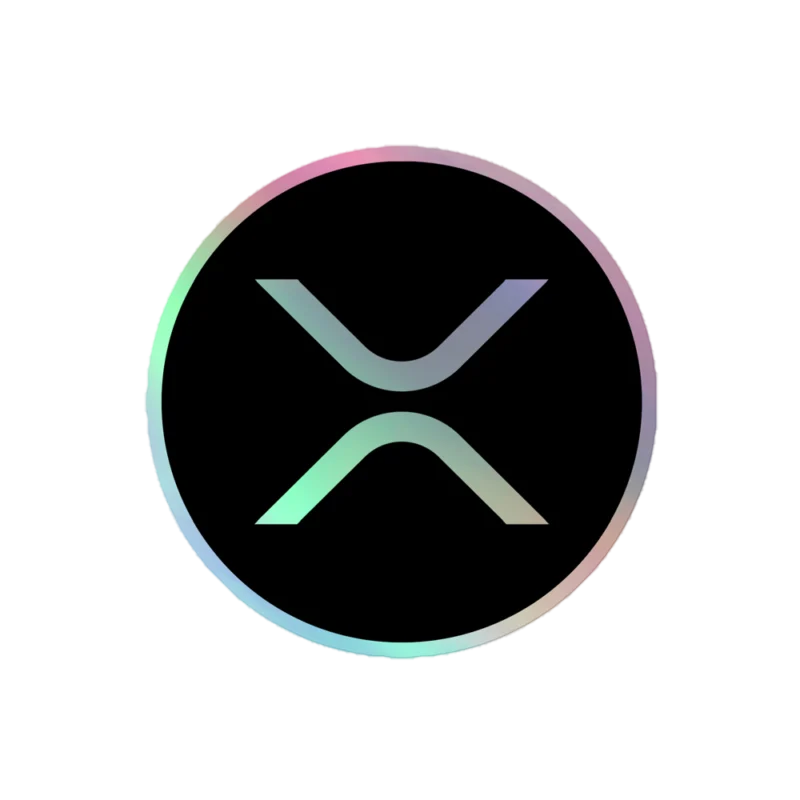 XRP Logo Holographic Sticker