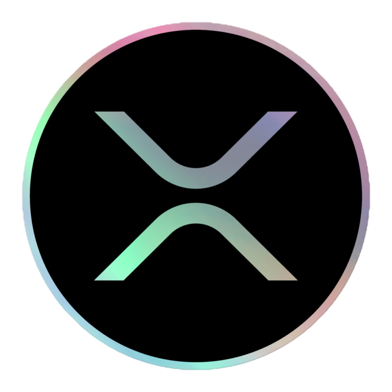 XRP Logo Holographic Sticker