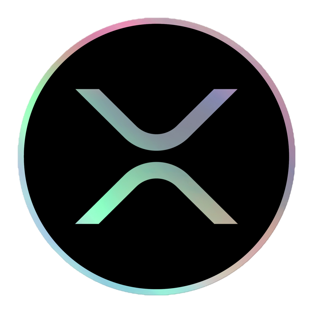 XRP Logo Holographic Sticker