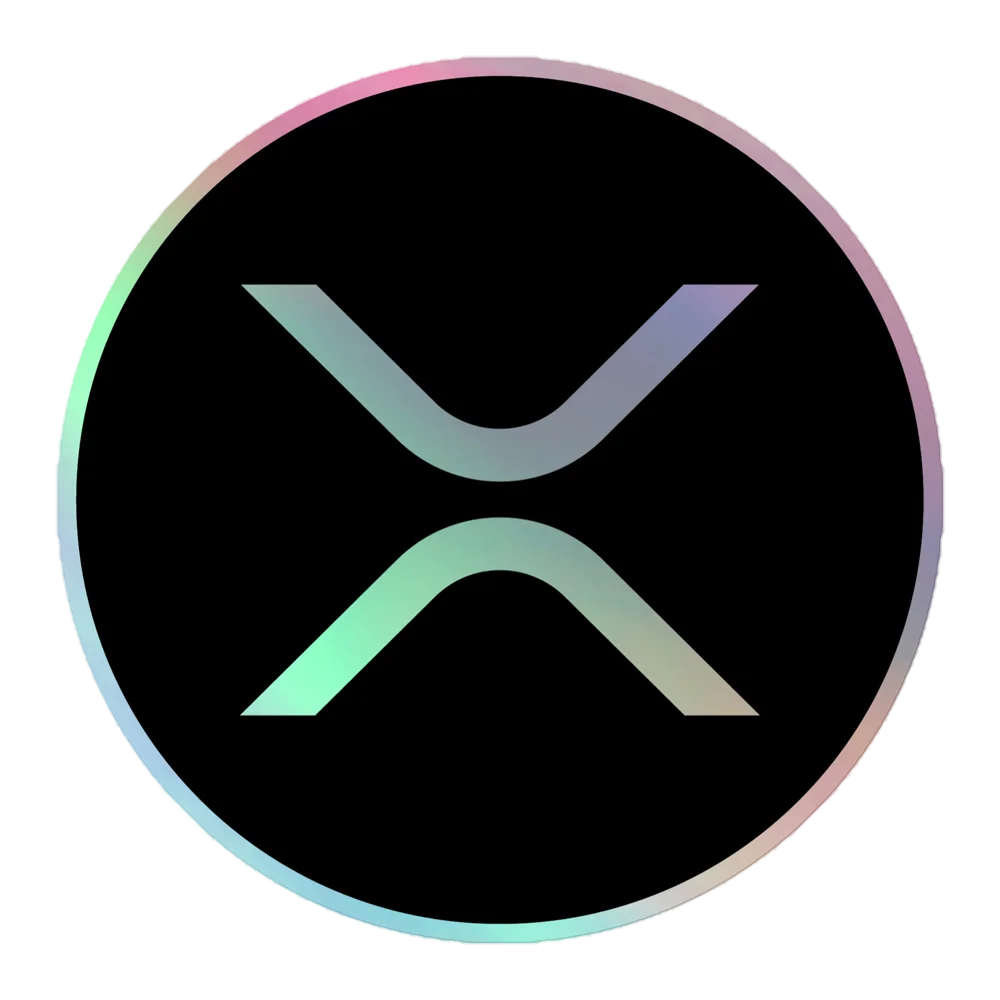 XRP Logo Holographic Sticker - Image 3