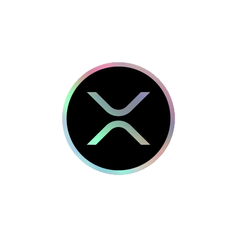 XRP Logo Holographic Sticker
