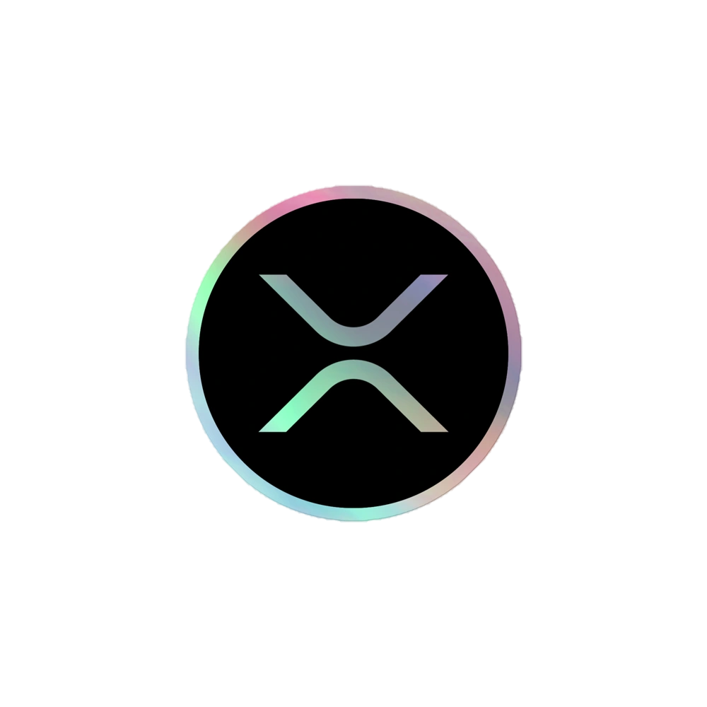 XRP Logo Holographic Sticker