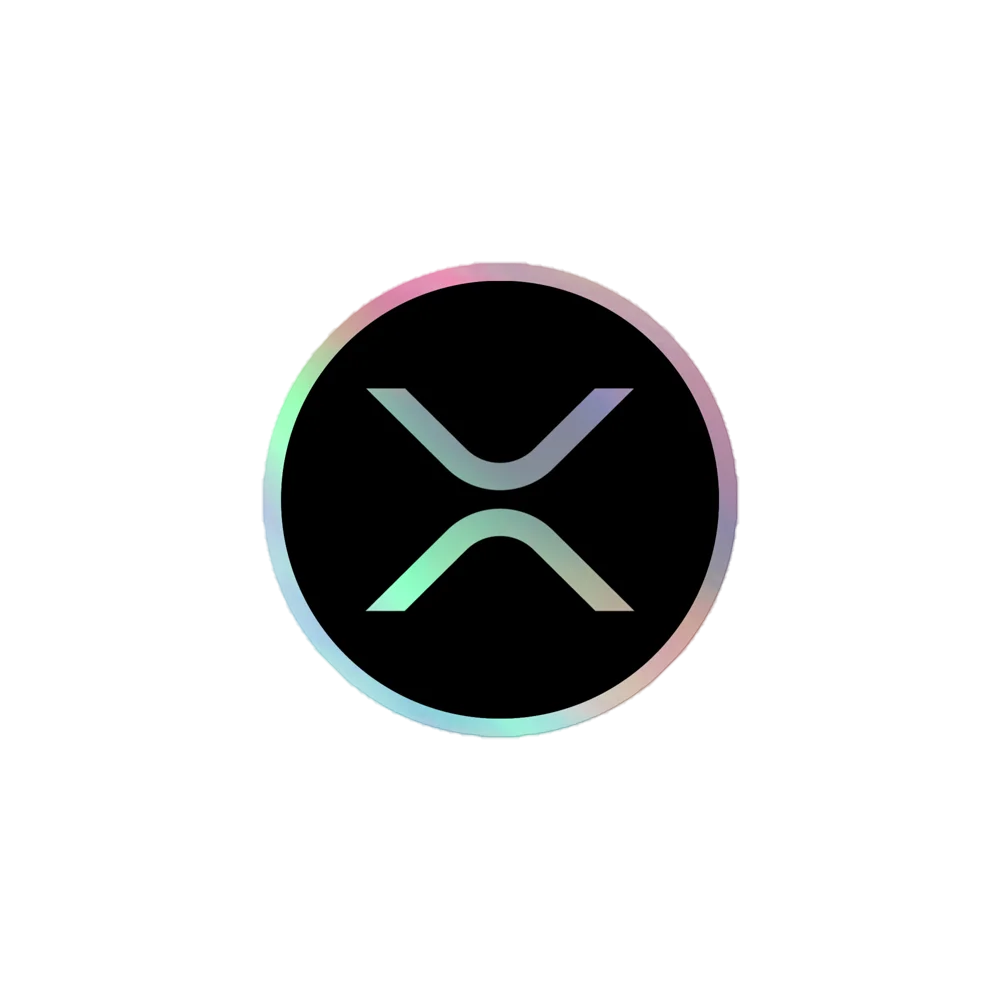 XRP Logo Holographic Sticker