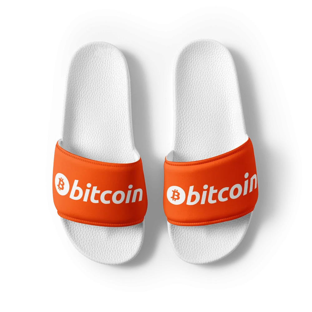 Bitcoin Orange Men’s slides