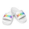 Bitcoin Rainbow Logo Men’s Slides