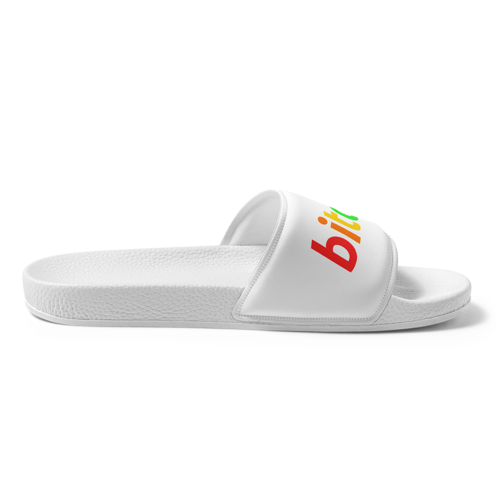 Bitcoin Rainbow Logo Men’s Slides