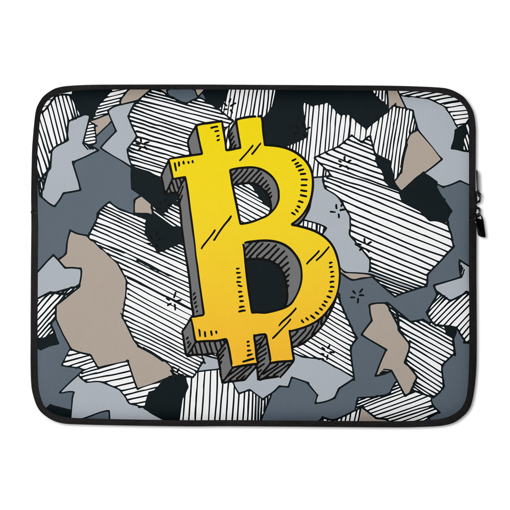 Bitcoin Sketch Logo Laptop Sleeve