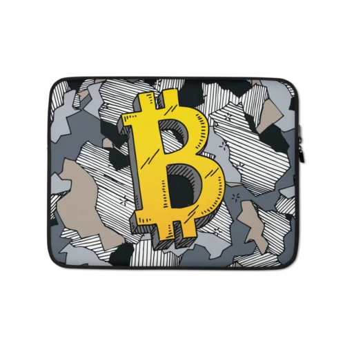 Bitcoin Sketch Logo Laptop Sleeve